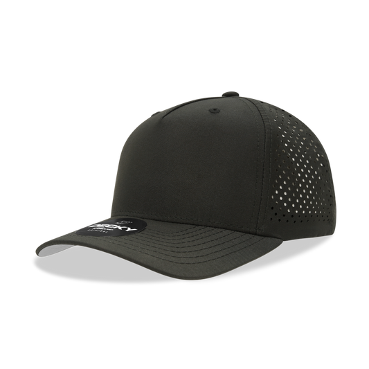 Decky 6225 5 Panel Mid Profile Structured Perforated Performance Cap - Star Hats & Embroidery