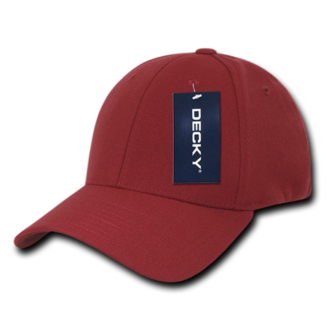 Decky 870 High Profile FitAll Flex Hats 6 Panel Curved Bill Baseball Caps