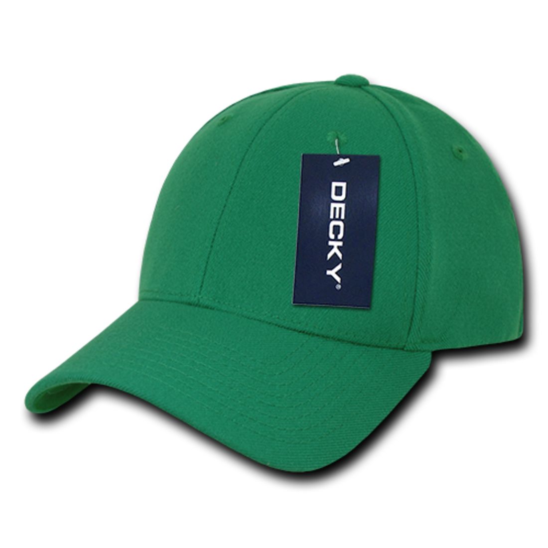 Decky 870 High Profile FitAll Flex Hats 6 Panel Curved Bill Baseball Caps