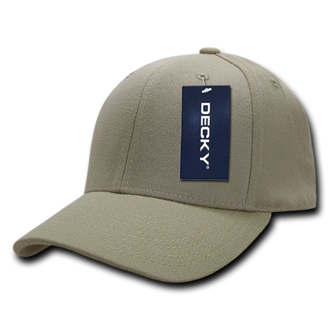 Decky 870 High Profile FitAll Flex Hats 6 Panel Curved Bill Baseball Caps