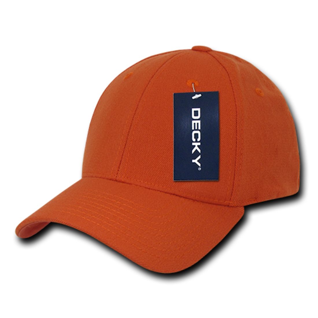 Decky 870 High Profile FitAll Flex Hats 6 Panel Curved Bill Baseball Caps