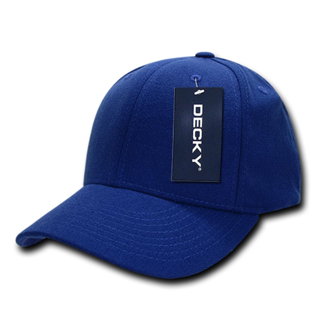 Decky 870 High Profile FitAll Flex Hats 6 Panel Curved Bill Baseball Caps