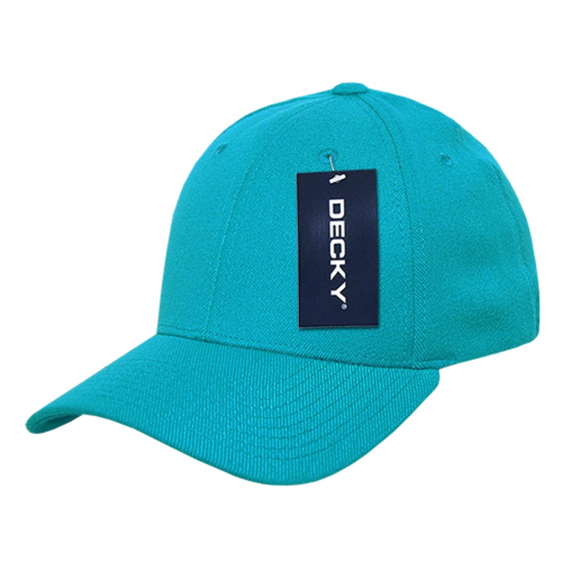 Decky 870 High Profile FitAll Flex Hats 6 Panel Curved Bill Baseball Caps