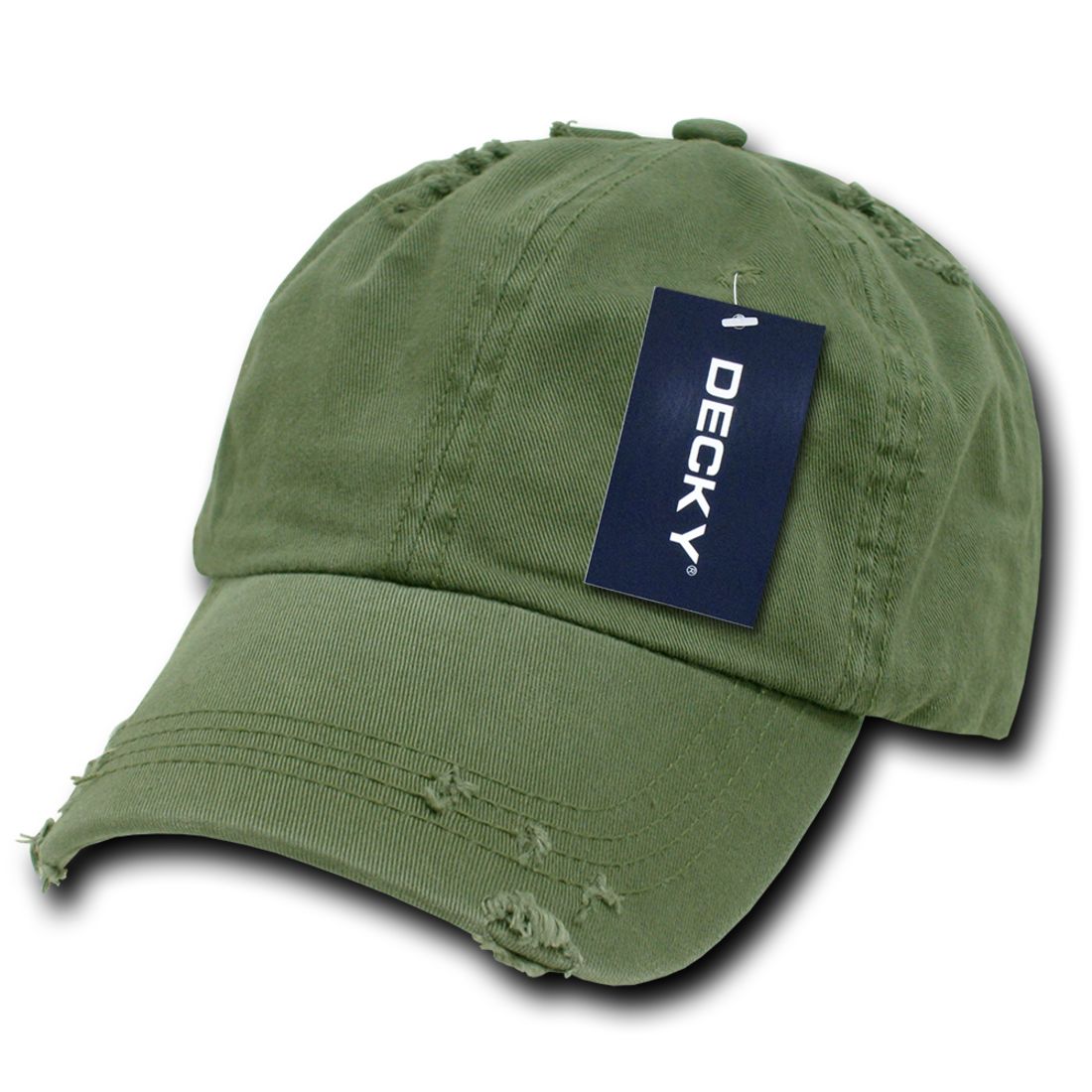 Decky 959 Vintage Frayed Washed Polo Hats Low Profile Distressed 6 Panel Dad Caps