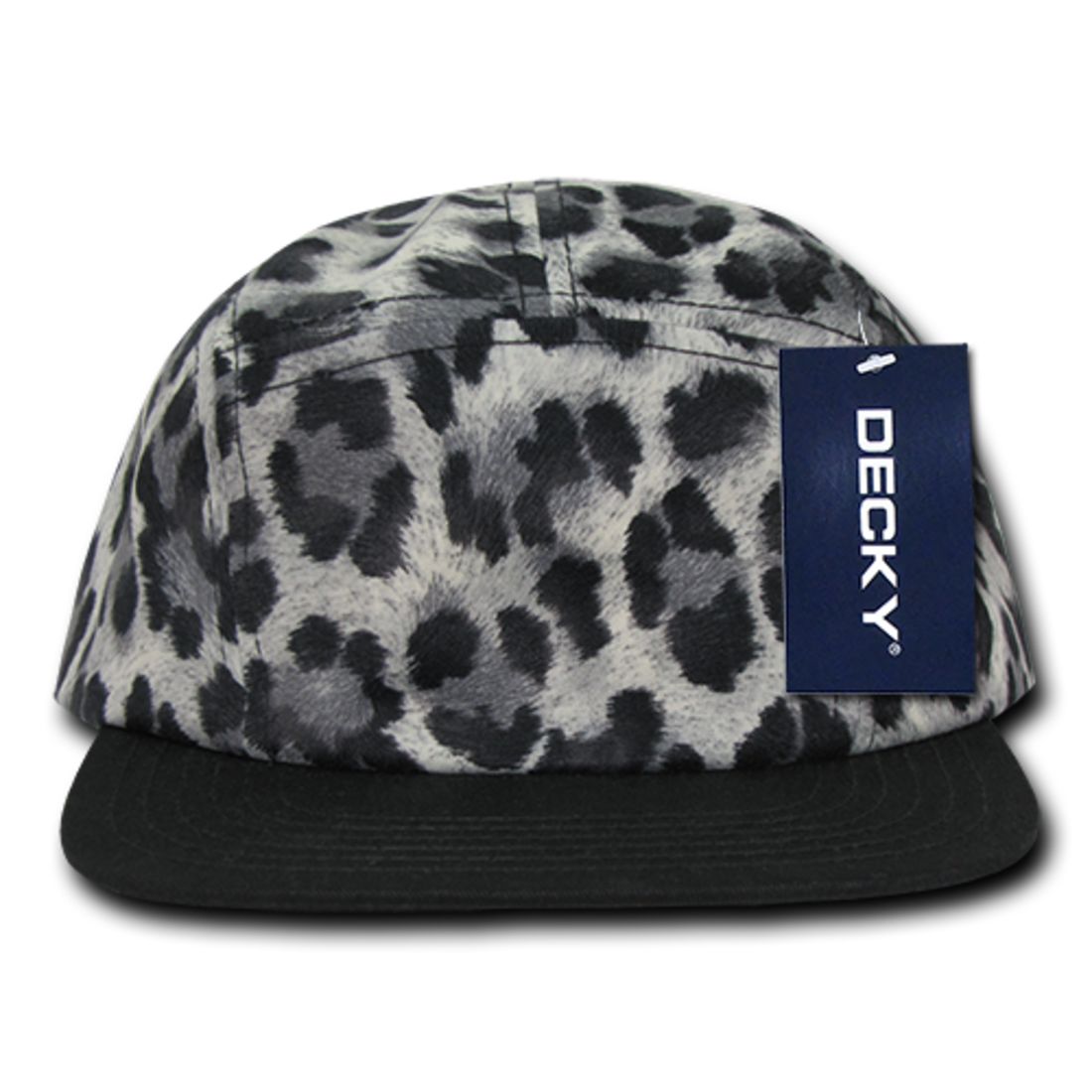 Decky 986 5 Panel Animal Print Racer Racing Hats Jockey Camper Biker Caps