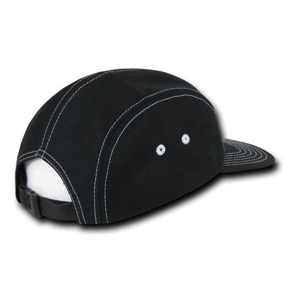 Decky 997 5 Panel Contra Stitch Racer Racing Hats Jockey Camper Biker Caps