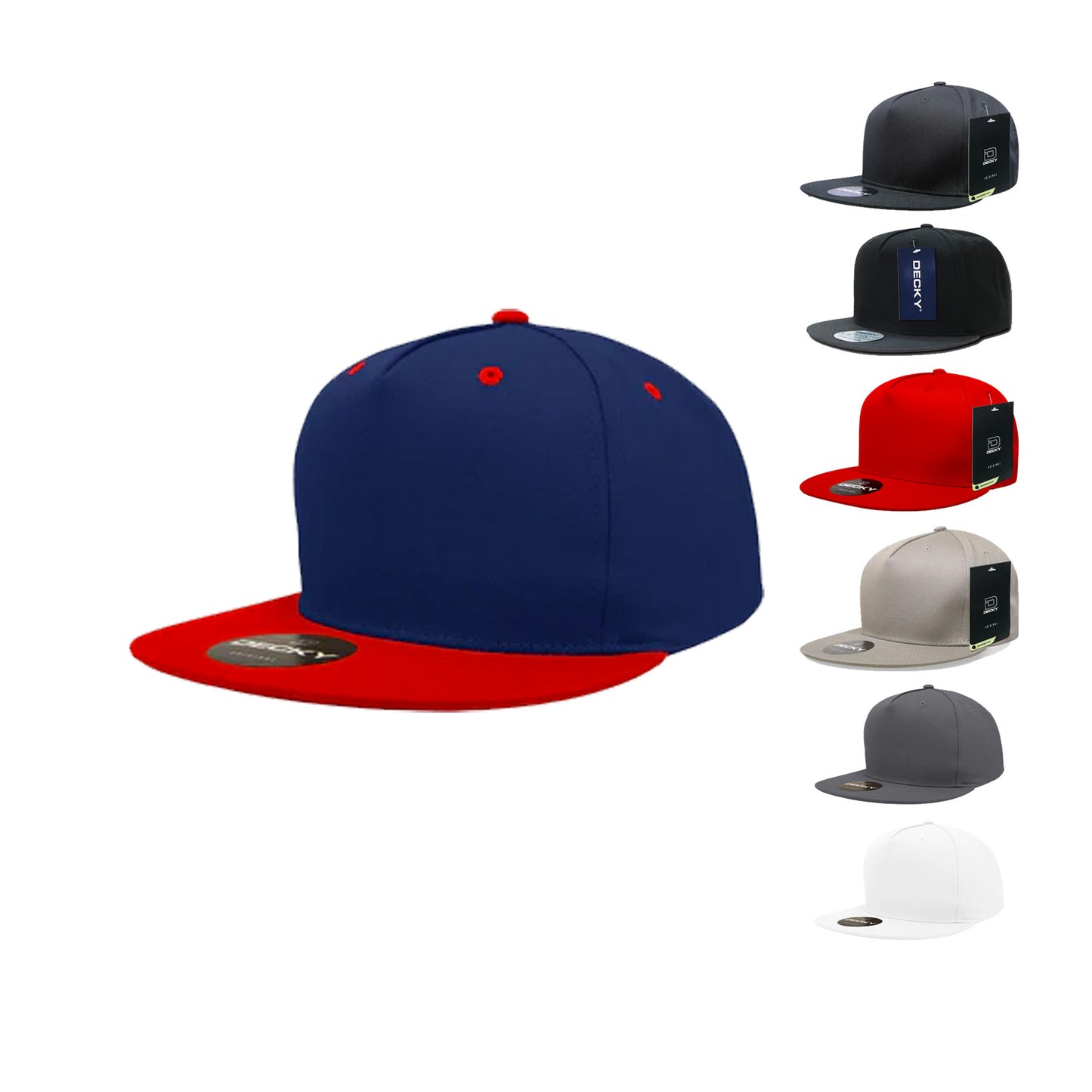 Decky 1064G Snapback Green Undervisor Hats 5 Panel Baseball Caps Cotton