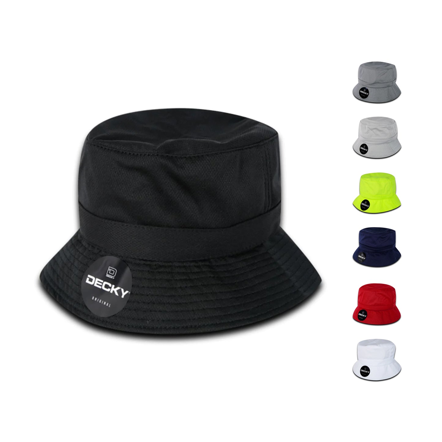 Decky 5110 Mesh Bucket Hats Fisherman Buckets Caps Fishing Cotton Blank