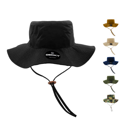 Decky 5303 Sun Boonie Bucket Hats Ripstop Wide Brim Buckets Aussie Sun Caps