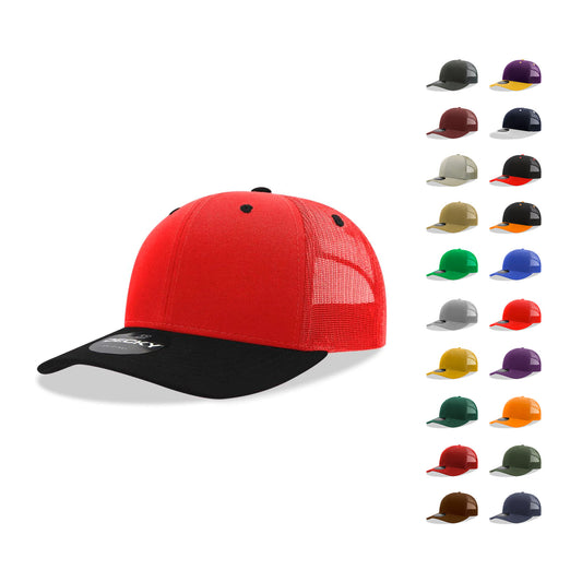 Decky 6021 Mid Profile Trucker Hats 6 Panel Caps Cotton Structured Group A - Arclight Wholesale