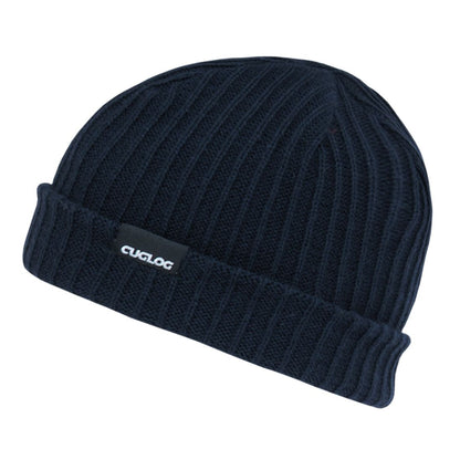 Cuglog K015 Cuffed Cable Ribbed Double Knit Beanies Hats Winter Sailor Ski Caps