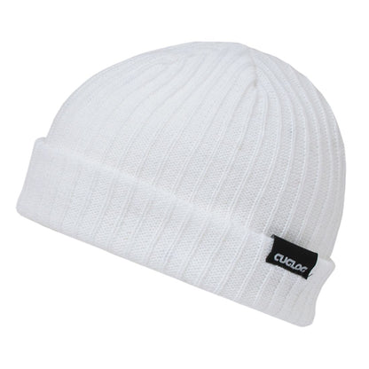 Cuglog K015 Cuffed Cable Ribbed Double Knit Beanies Hats Winter Sailor Ski Caps