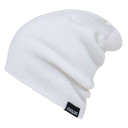 Cuglog K018 Long Slouch Ribbed Knit Beanies Hats Baggy Winter Skater Ski Caps