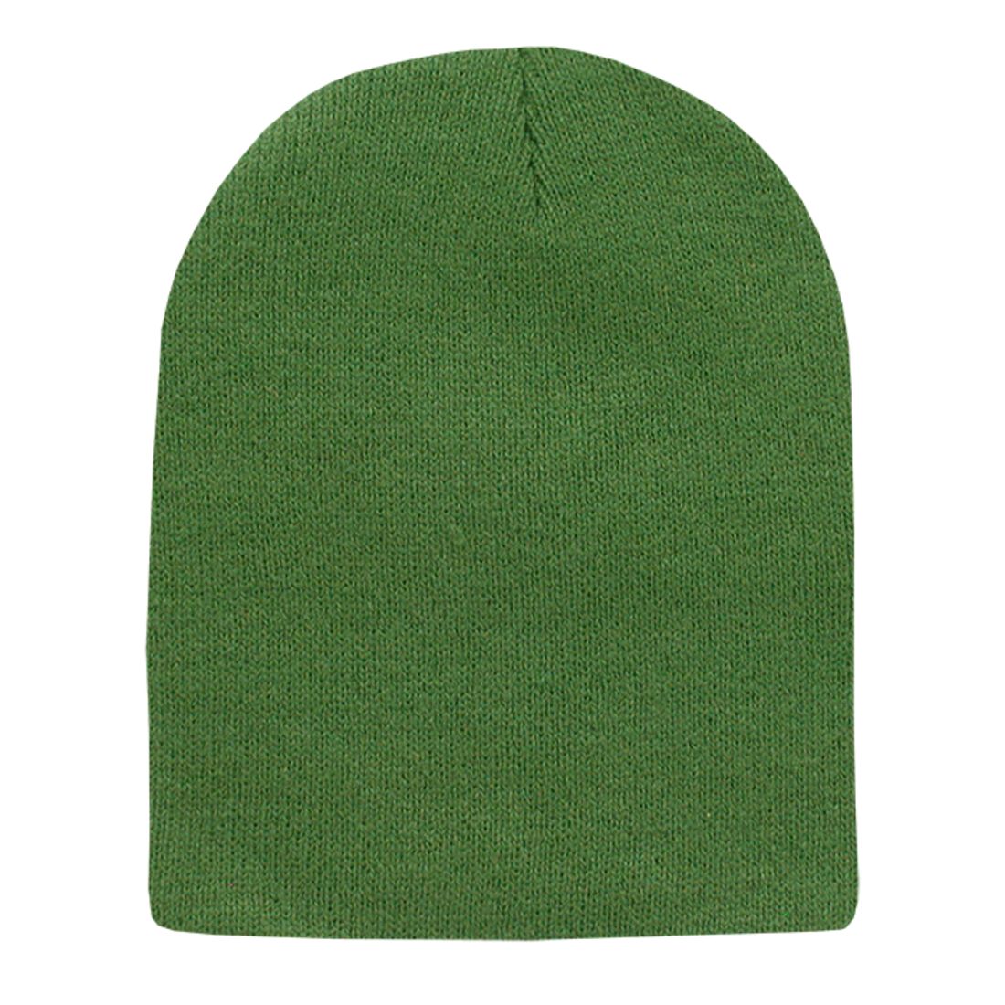 Decky KCS Short Uncuffed Knit Beanies Hats Winter Warm Ski Skull Caps Snug Blank