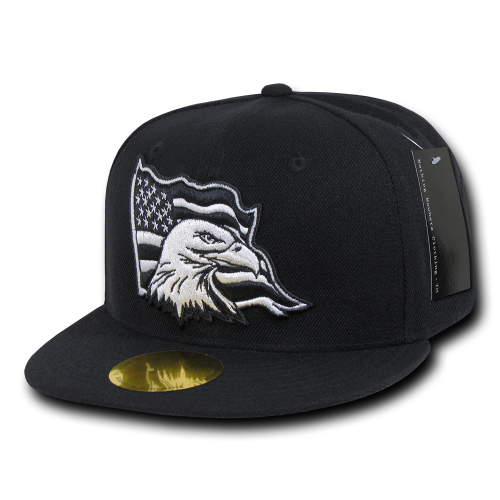 Nothing Nowhere N14 Retro Eagle Snapback Hats 6 Panel Flat Bill Caps Constructed