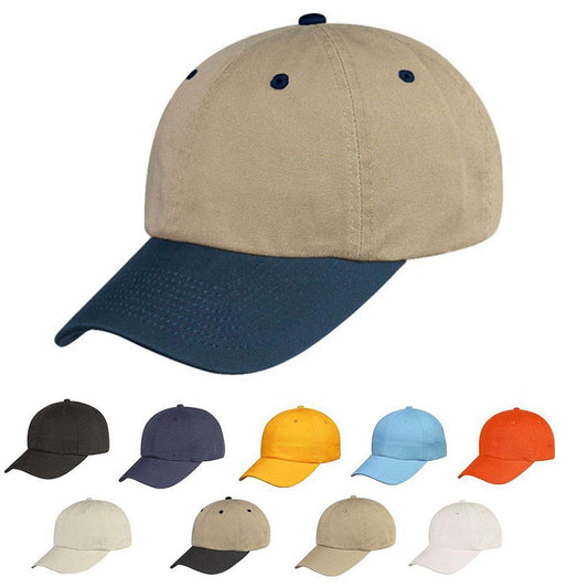 1 Dozen 100% Cotton 6 Panel Low Crown Baseball Caps Hats Wholesale Lot Bulk-Casaba Shop - Arclight Wholesale