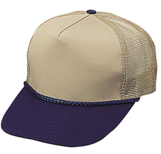 1 Dozen 5 Panel Trucker Baseball Cotton Mesh Braid Hats Caps Wholesale Bulk-Casaba Shop - Arclight Wholesale