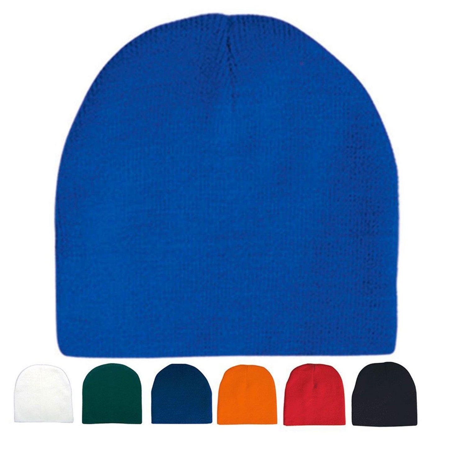 1 Dozen Beanies Classic Short Uncuff Warm Winter 8' Hats Caps Wholesale Lot Bulk-Casaba Shop